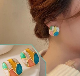 Color Block Earring