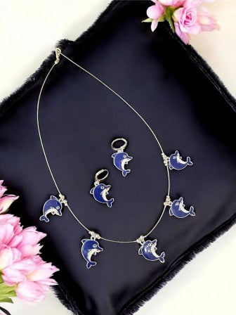 Dolphin invisible necklace