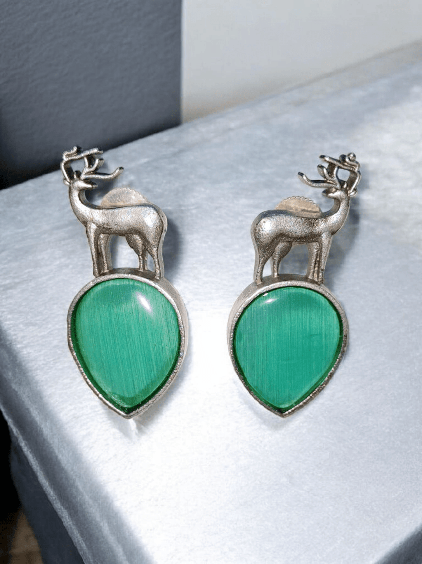 Deer drop earrings