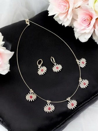 Evil eye invisible necklace