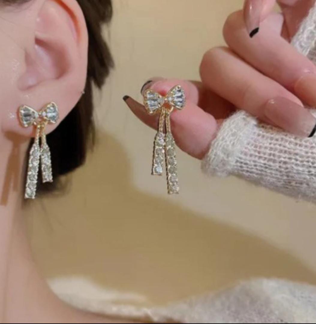 Bow Tassel Earring