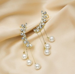 Pearl Cuffed Earrings