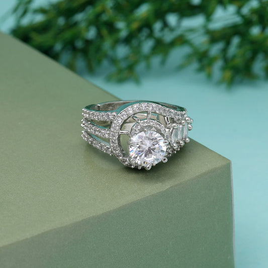White diamond ring