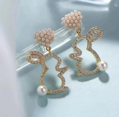 Bunny Pear Earring