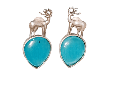 Deer drop earrings