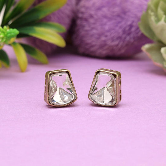 White diamond earing