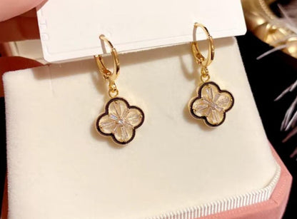 Two Sided Clover Earring