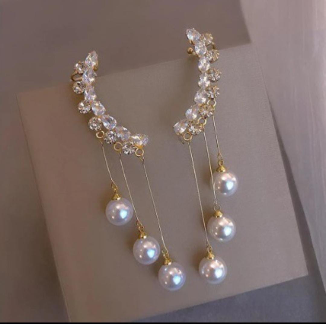 Pearl Cuffed Earrings